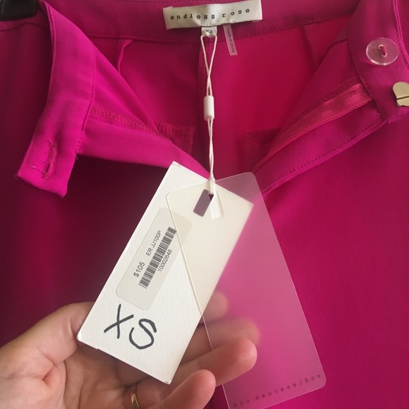 ☀️ENDLESS ROSE 🌹💕tapered leg bright pink pant - Picture 9 of 15